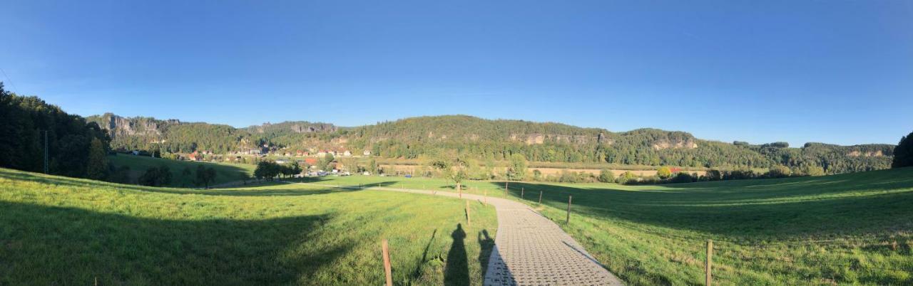 Moderne Pension Vonbartsch Mit Ladestation In Der Saechsischen Schweiz Struppen Eksteriør billede