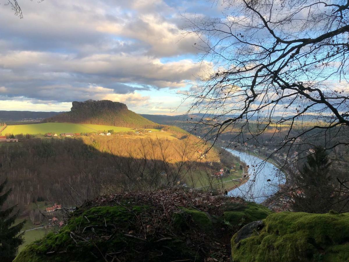 Moderne Pension Vonbartsch Mit Ladestation In Der Saechsischen Schweiz Struppen Eksteriør billede
